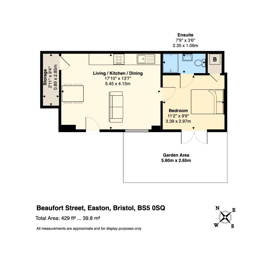 Floorplan for Beaufort Street, Easton, Bristol